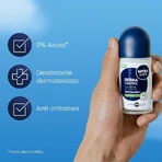 Nivea Derma Control Sensitive - 72-hour alcohol-free antiperspirant roll-on deodorant, 50 ml