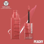 Maybelline Super Stay Vinyl Ink - Rouge à lèvres liquide n° 15 Peachy
