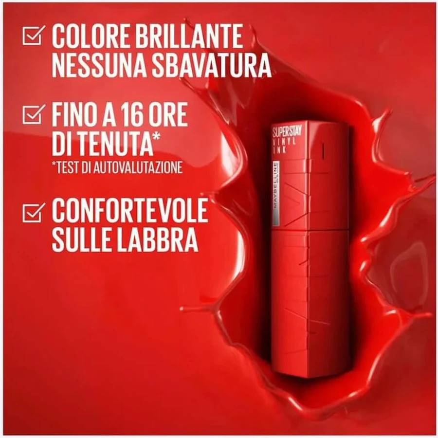 Maybelline Super Stay Vinyl Ink - Rouge à lèvres liquide n° 15 Peachy