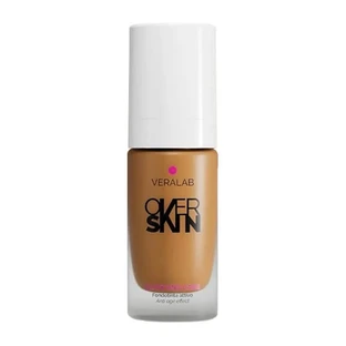 Veralab Overskin Glow and Care - Base de maquillaje activa, radiante e hidratante n.º 11 Bronce