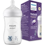 Avent natural response - biberon trasparente 1m+ koala 260 ml