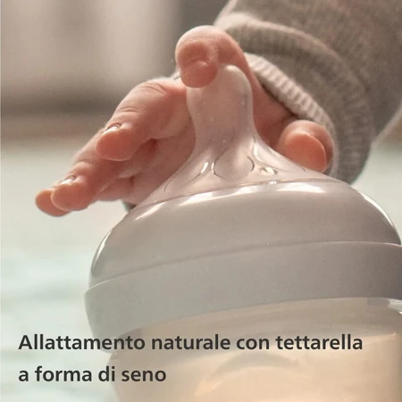 Avent natural response - biberon trasparente 1m+ koala 260 ml