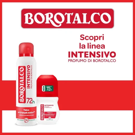 Borotalco Parfum Talc Intensif - Déodorant en spray 72 heures, 150 ml