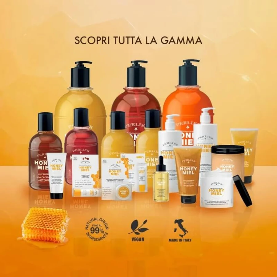 Perlier Miele - Crema de manos con efecto barrera, 100 ml