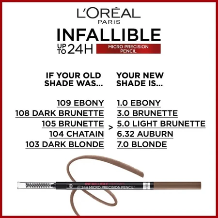 Crayon Micro Précision 24 h de L'Oréal Paris - Crayon à sourcils Micro n° 7.0 Blond