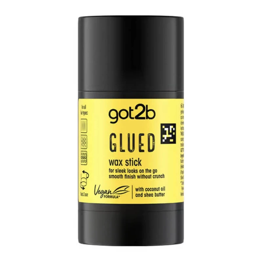 Got2b Glued Wax Stick - Cera para el pelo de fijación extra fuerte y larga duración (24 horas), 50 ml