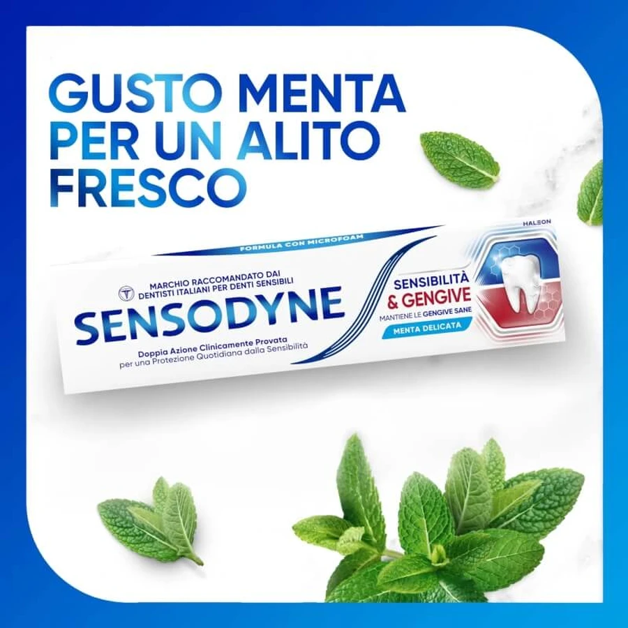 Sensodyne Sensibilité et gencives - Menthe douce - Dentifrice 75 ml