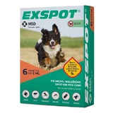 MSD Animal Health Exspot: 6 pipetas de aplicación tópica para la prevención de parásitos en perros, de 2 ml cada una