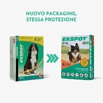 MSD Animal Health Exspot - 6 spot-on parasite prevention pipettes for dogs, 2 ml each