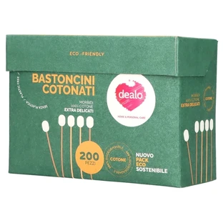 Dealo 200 cotons-tiges ultra-doux et biodégradables