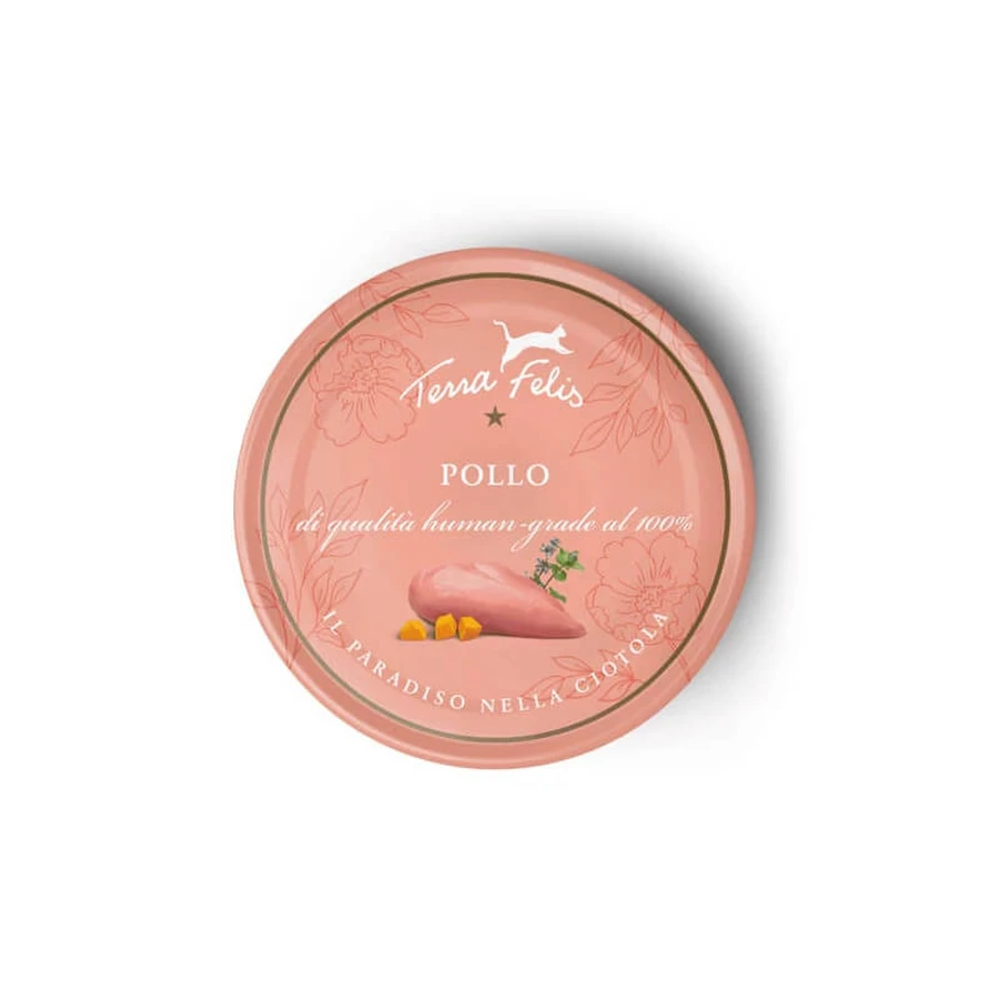 Terra felis Pollo – hrană umedă completă pentru pisici adulte, 80 g
