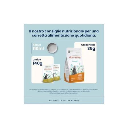 Almo Nature Urinary Help Truthahn – Alleinfuttermittel in Nassform für erwachsene Katzen mit empfindlichem Harntrakt, 70 g