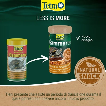 Tetra Gammarus - alimento complementario para tortugas, 1 litro