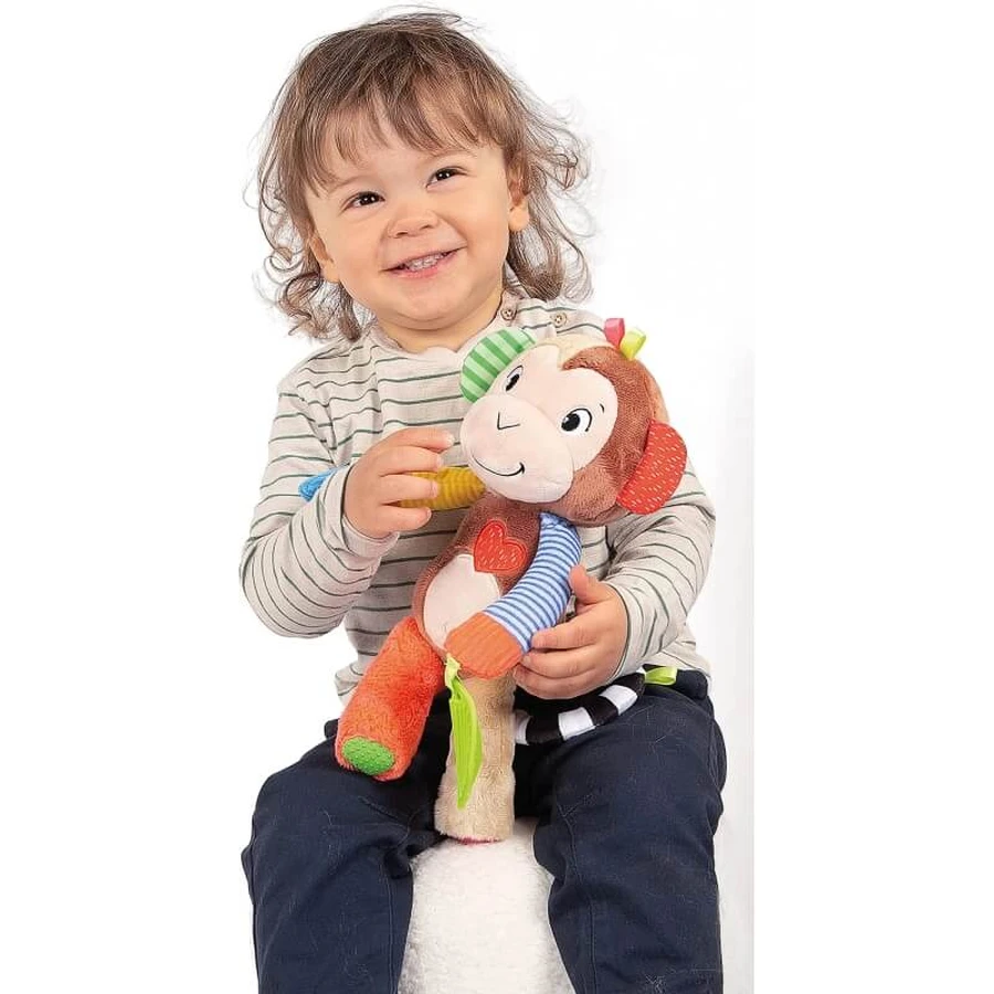 Clementoni Baby: zingende, spelende en leerzame interactieve pluche aap