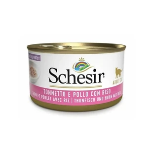 Schesir Tuna and Chicken with Rice  - Natural Cat Food, 85 g