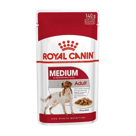 Royal Canin Medium Adult - Aliment complet pour chiens adultes de taille moyenne, 140 g