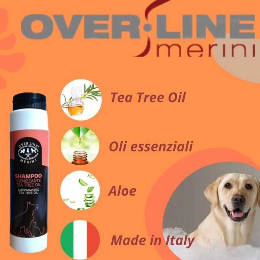 Maurizio Merini Over Line – Desinfektionsshampoo für Haustiere, 250 ml