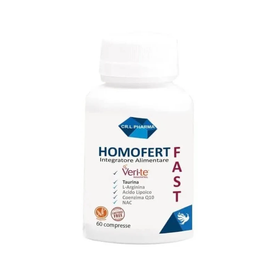 Homofert fast 60 comprimate – supliment alimentar pentru fertilitatea masculină
