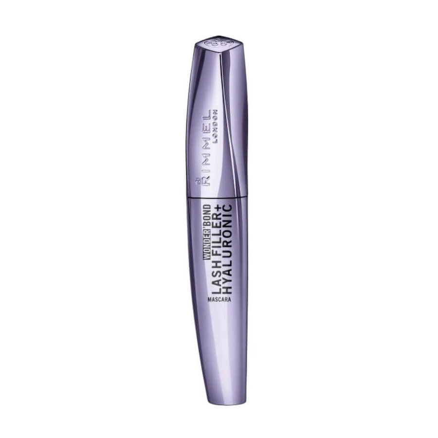 Máscara de pestañas Rimmel Wonder'Bond Lash Filler + Hyaluronic, n.º 001, negra
