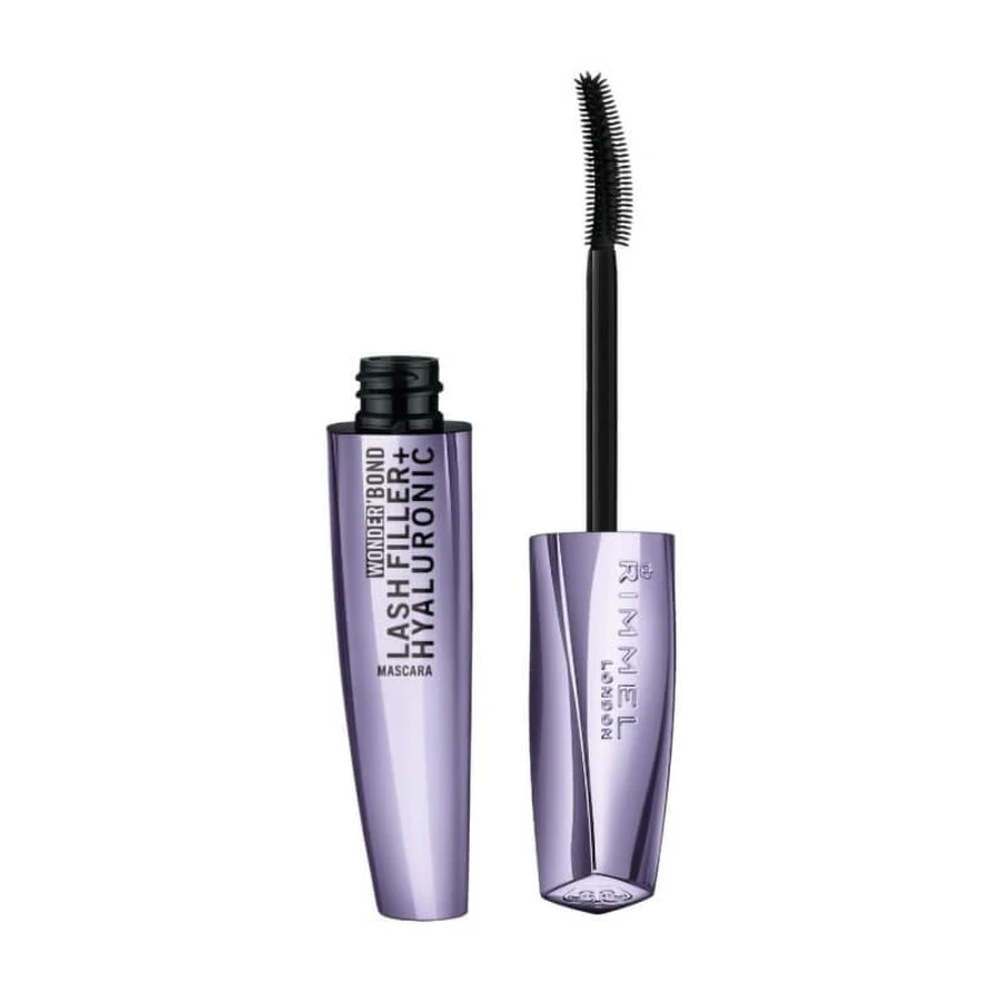 Máscara de pestañas Rimmel Wonder'Bond Lash Filler + Hyaluronic, n.º 001, negra