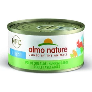 Almo Nature HFC Poulet naturel à l'aloès - Aliment humide d'appoint pour chats adultes et seniors, 70 g