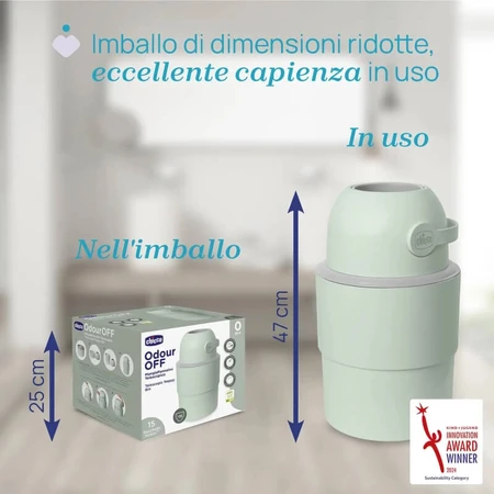 Chicco Odor Off Green - Telescopische luieremmer