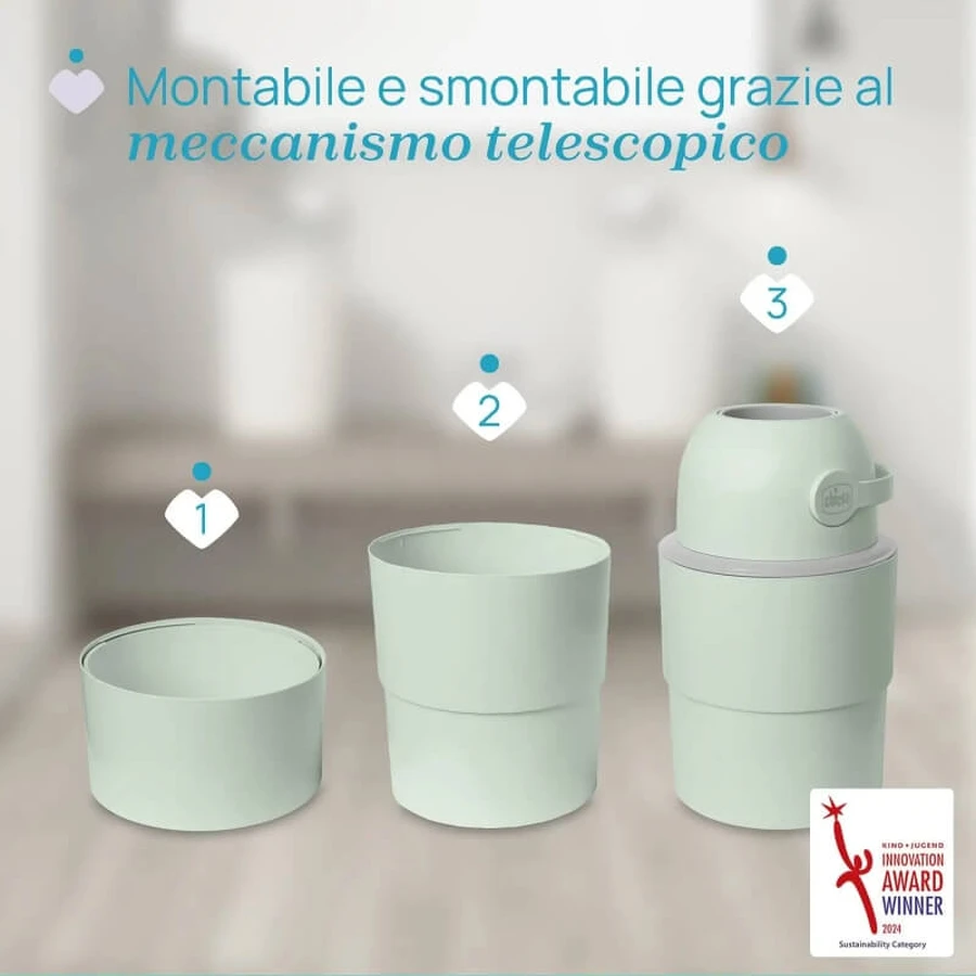 Chicco Odor Off Green - Telescopische luieremmer