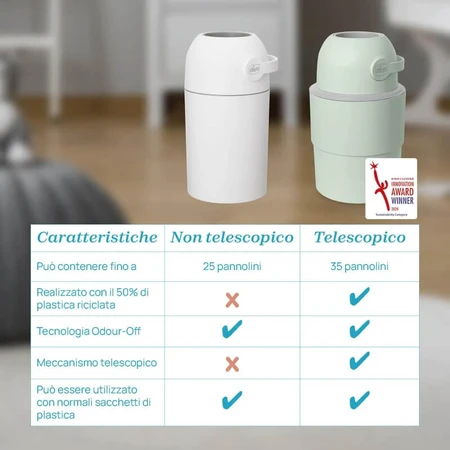 Chicco Odor Off Green - Telescopische luieremmer