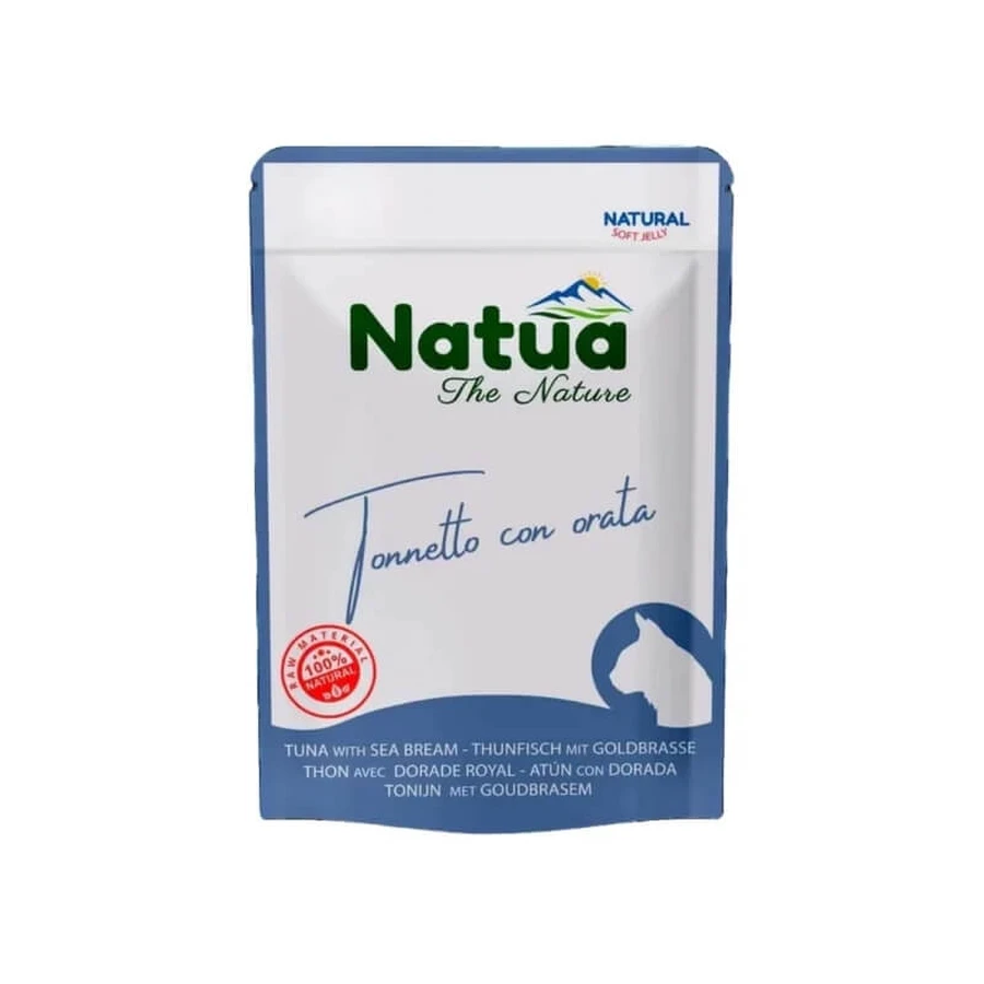 Natua Natural Soft Jolly Tonnetto con dorada - Alimento completo para gatos adultos, 70 g