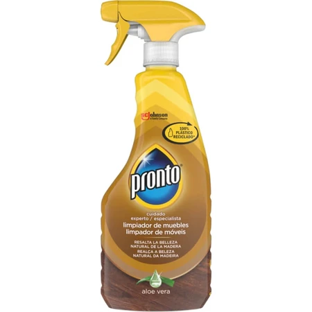 Pronto 5-in-1 Wood Cleaner Spray with Aloe Vera, Trigger Spray, 500 ml