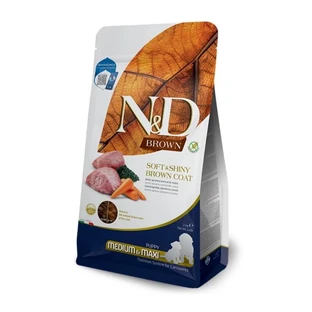 Farmina N&amp;d Brown Dog Cordero, espirulina y zanahoria - Alimento completo para cachorros de razas medianas y grandes, 2 kg