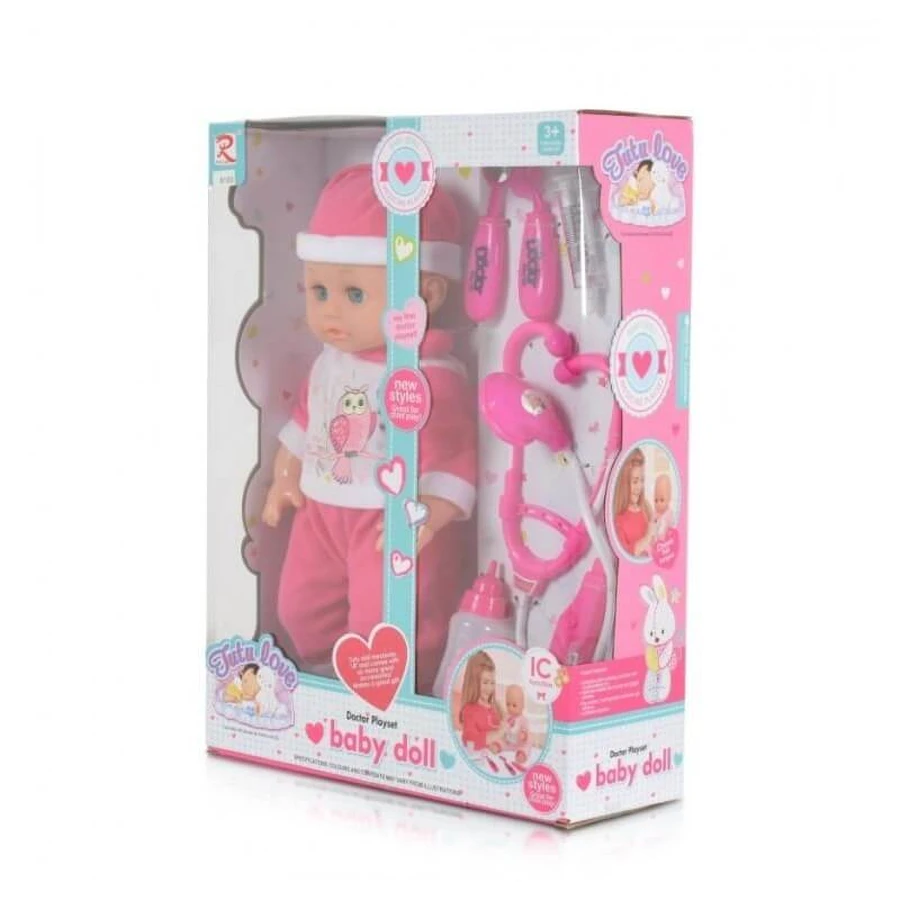 Moni Trade Baby Doll - Doll with Doctor's Kit and Sound Effects