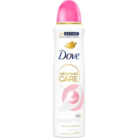 Dove Advanced Care Beauty Finish con aroma a magnolia y lirio - Desodorante en spray, 150 ml