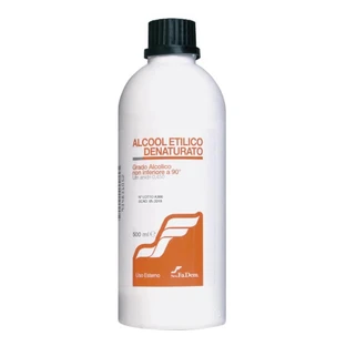 Denatured Ethyl Alcohol 90° - Disinfectant for External Use, 500 ml