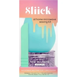  Sliick Brazilian Wax-starterset voor gezicht en lichaam – Complete magnetron-set