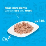 Natural Code 10 ton și pești albi mici – hrană complementară pentru pisici, 85 g