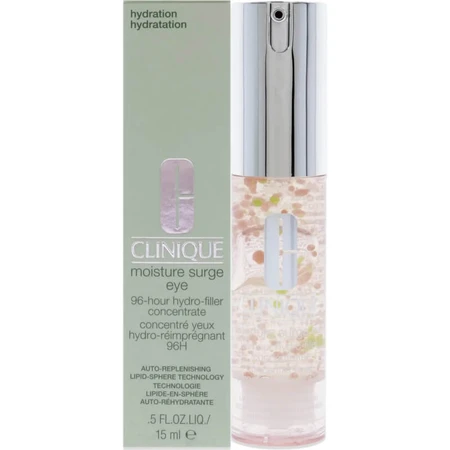 Clinique Moisture Surge Eye 96-Hour Hydro-Filler Concentrate - Crema hidratante para el contorno de los ojos, 15 ml
