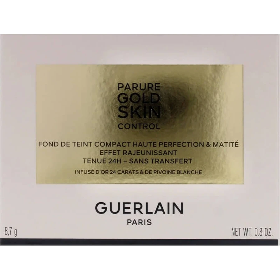 Coffret Guerlain Gold Skin Control - Fond de teint compact mat - N° 3N Neutre