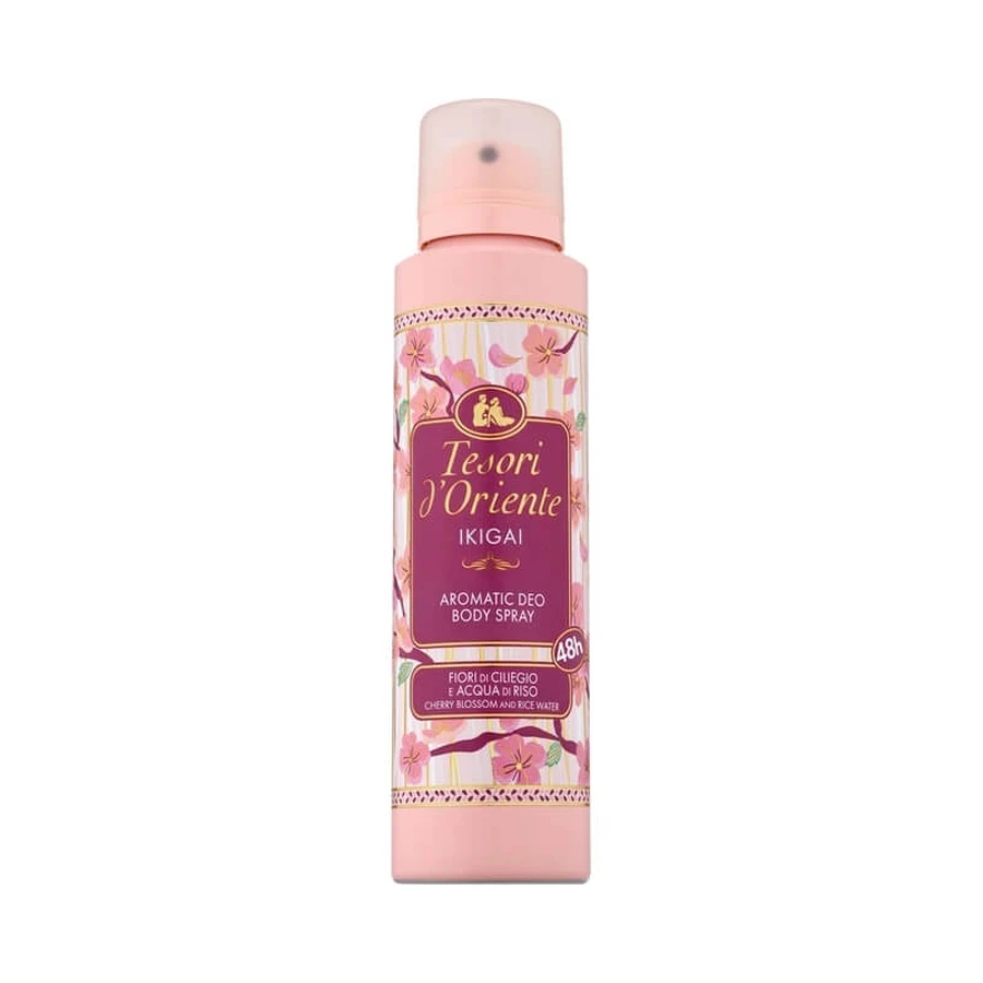 Tesori d'Oriente Ikigai - Desodorante en spray con flor de cerezo y agua de arroz, 150 ml