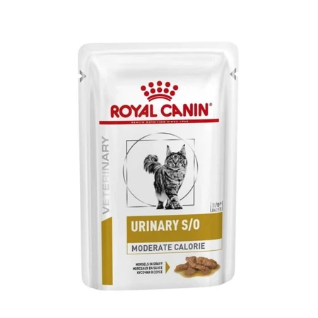 Royal Canin Urinary S-O Moderate Calorie – Alleinfuttermittel für Katzen mit Struvit-Steinen, 12 Beutel à 85 g