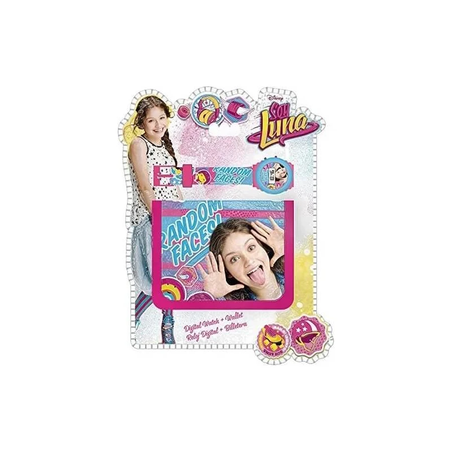 Disney Soy Luna - Set met digitaal horloge en portemonnee