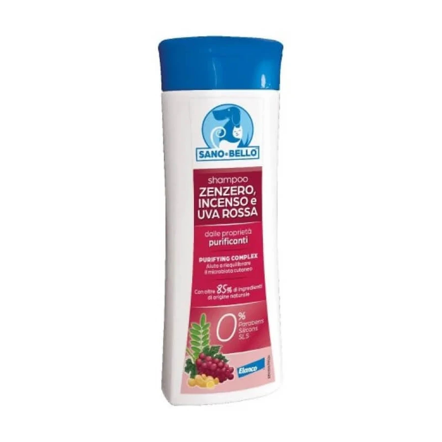 Elanco Healthy and Beautiful - Beschermende, desinfecterende shampoo met gember, wierook en rode druiven - 250 ml