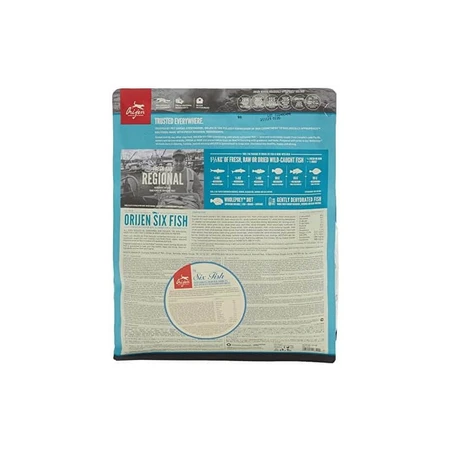 Orijen Six Fish – Alleinfuttermittel für Hunde aller Größen und Lebensphasen, 2 kg