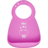 Chicco Verstellbares Lätzchen aus rosa Silikon