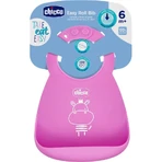Chicco verstelbaar roze siliconen slabbetje