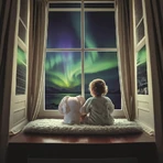 Clementoni Fiocco - Northern Lights Projector with Sounds and Melodies for Children