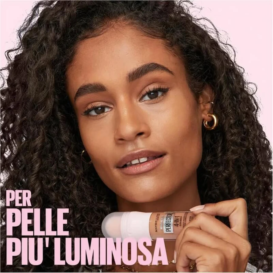 Maybelline Instant Age Rewind Perfector 4 en 1 Glow Makeup - Base de maquillaje iluminadora - N.º 00 Fair Light