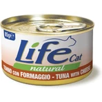 Life Petcare Life Cat Natural Tuna with Cheese - Wet Cat Food, 85 g