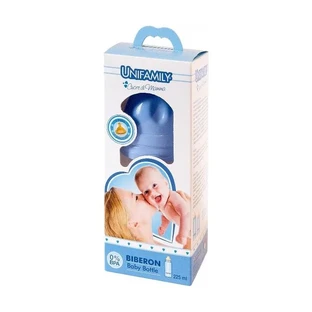 Unifamily biberon pentru băieți, tetină din silicon cu 1 orificiu, 225 ml