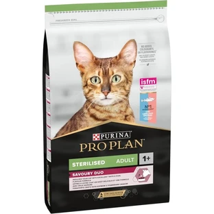Purina Pro Plan Sterilized Adult Savory Duo: Kabeljauw met forel - Compleet voer voor gesteriliseerde katten, 10 kg